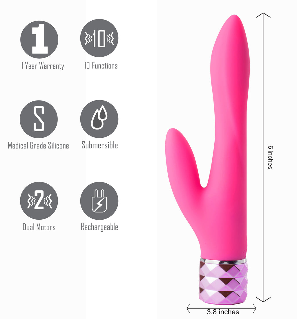 Maia Victoria - Pink 15.2 cm Rabbit Vibrator