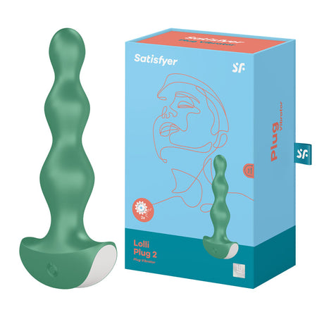 Satisfyer Lolli-Plug 2 - Green Vibrating Anal Beads buy online Australia