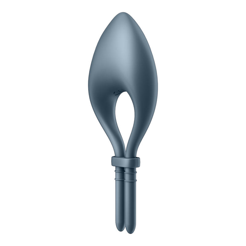 Satisfyer Bullseye - Navy - Navy Vibrating Adjustable Lasso Cock Ring — view 6
