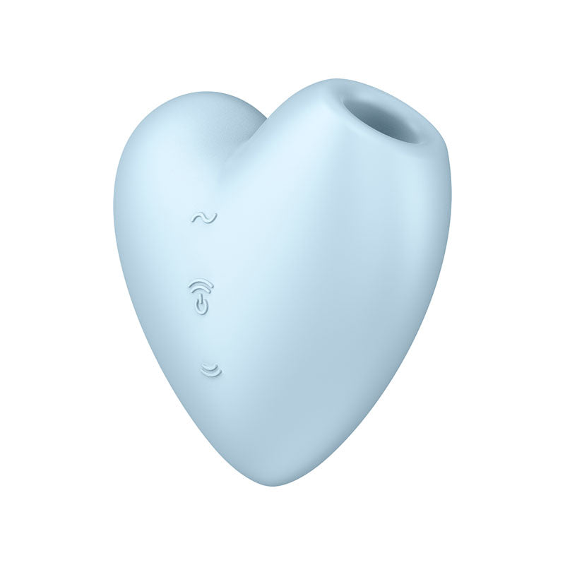 Satisfyer Cutie Heart - Blue - Blue Air Pulsation Stimulator with Vibration