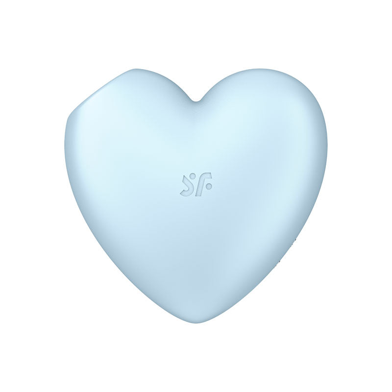 Satisfyer Cutie Heart - Blue - Blue Air Pulsation Stimulator with Vibration