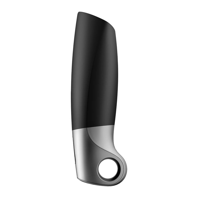 Satisfyer Power Masturbator - Black Vibrating Masturbator with App Control