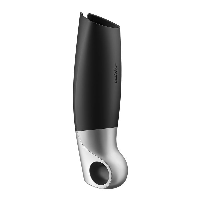 Satisfyer Power Masturbator - Black Vibrating Masturbator with App Control