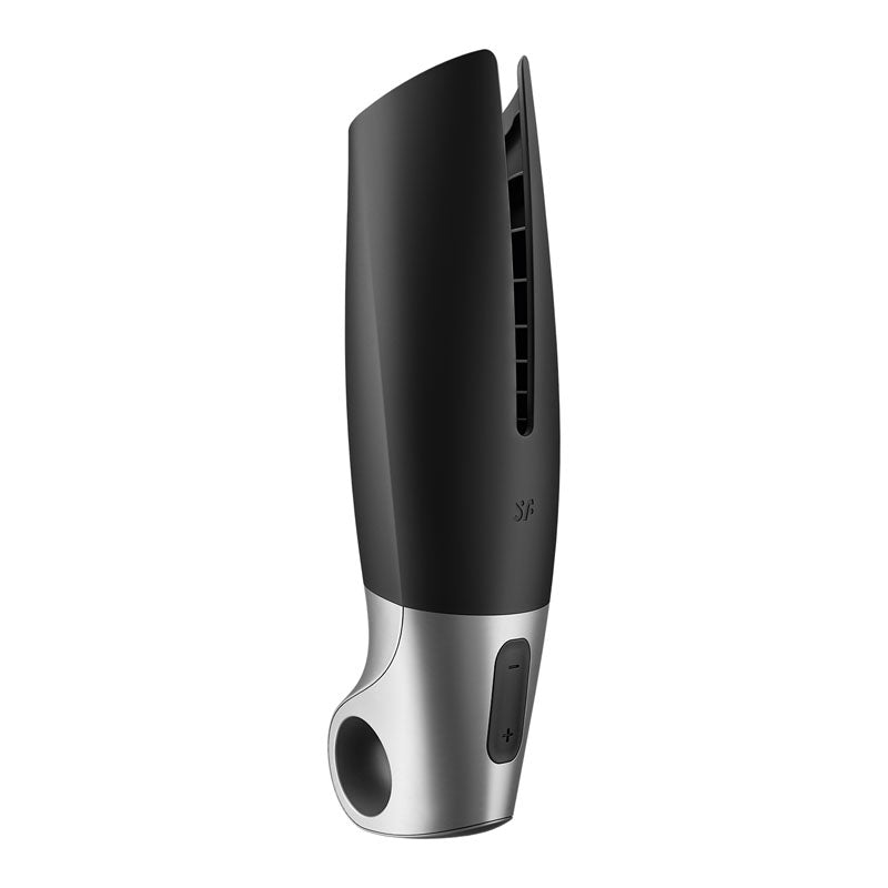 Satisfyer Power Masturbator - Black USB Rechargeable Vibrating Masturbator with App Control — view 7