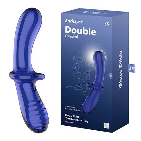 Satisfyer Double Crystal - Blue buy online Australia