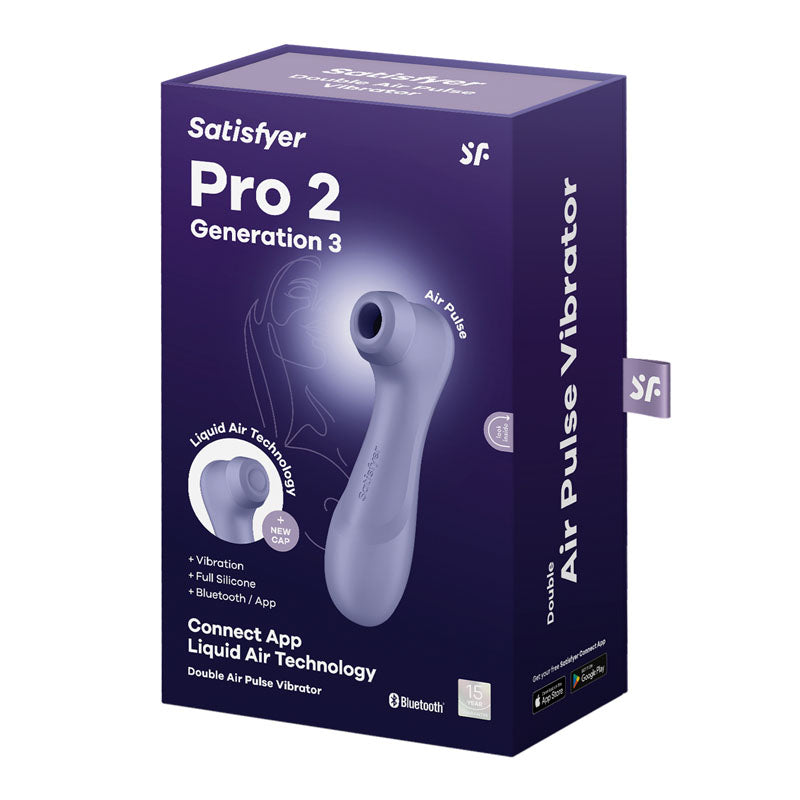 Satisfyer Pro 2 Generation 3 with App Control - Lilac Touch-Free USB-Rechargeable Clitoral Stimulator — view 7