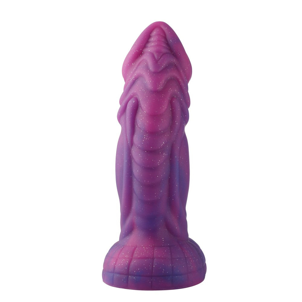 HiSmith - 8" Silicone Vibrating Pink and Purple Dildo (KlicLoK) buy online Australia