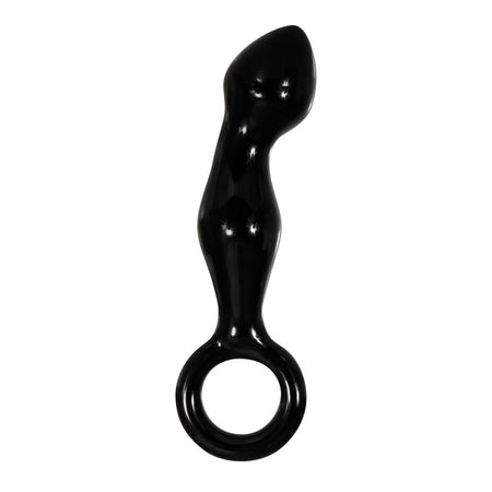 Adam & Eve ADAMS GLASS PROSTATE MASSAGER - Black Glass 16.6 cm Prostate Massager — view 7