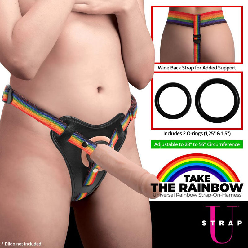 Strap-U Take the Rainbow - Rainbow Universal Strap-On Harness (No Probe Included) — image 5