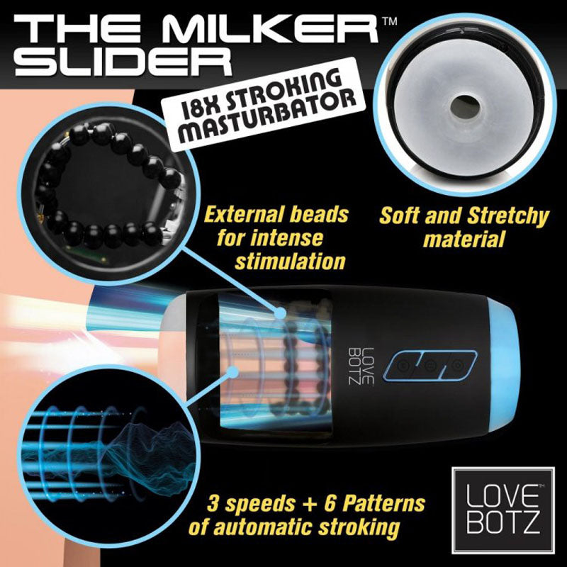 LoveBotz The Milker Slider 18X Stroking Masturbator - Stroking Masturbator