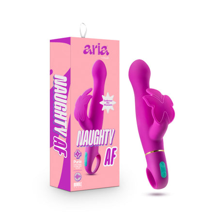 Aria Naughty AF - Plum 18.4 cm Butterfly Vibrator buy online Australia
