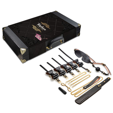 Temptasia Safe Word Bondage Kit with Suitcase - 9 Piece Bondage Set buy online Australia