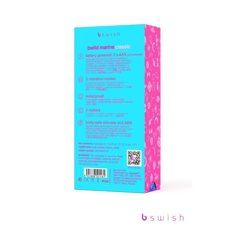 Vibrateur Rabbit B Swish Bwild Classic - Couleur Marine Et Goyava - Neuf Sous Blister