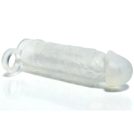 C1 Releasing Boneyard Meaty Cock Extender Clear Penis Extender Sleeve