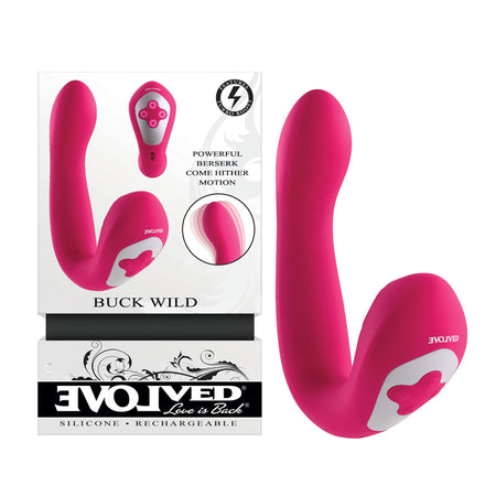 Evolved BUCK WILD - Pink Flicking Vibrator buy online Australia