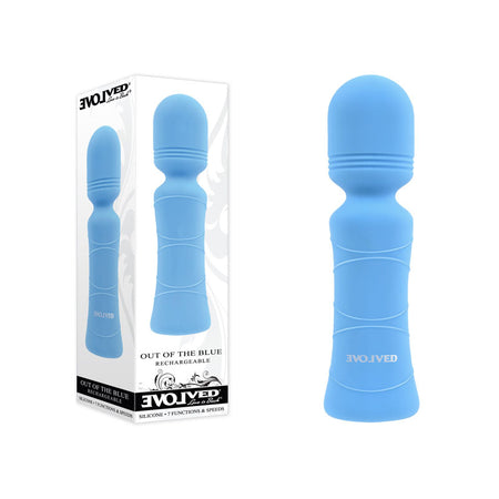Evolved Out Of The Blue - Blue 10.5 cm Mini Massager Wand buy online Australia