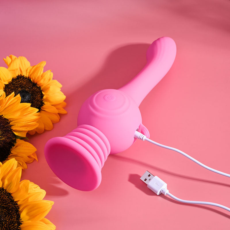 Evolved GYRO VIBE - Pink 24.8 cm USB Rechargeable Super Vibrator — view 8