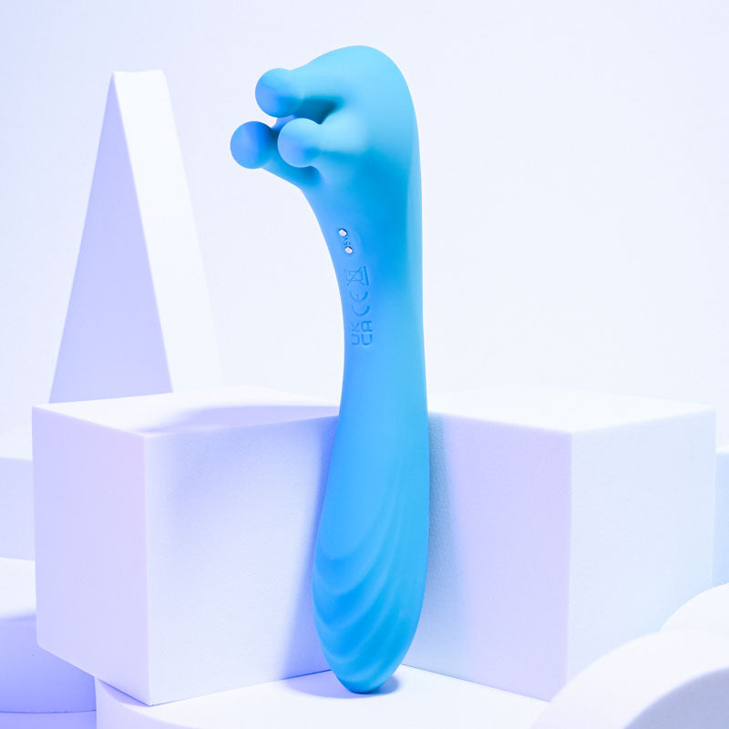 Evolved HEADS OR TAILS - Blue 19.3 cm Dual Ended Massager