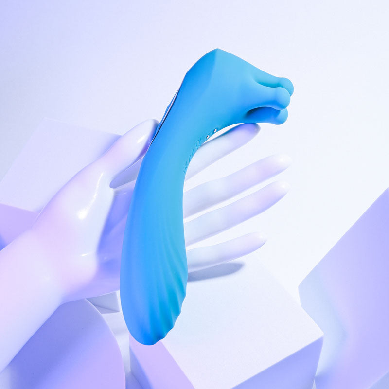 Evolved HEADS OR TAILS - Blue 19.3 cm Dual Ended Massager