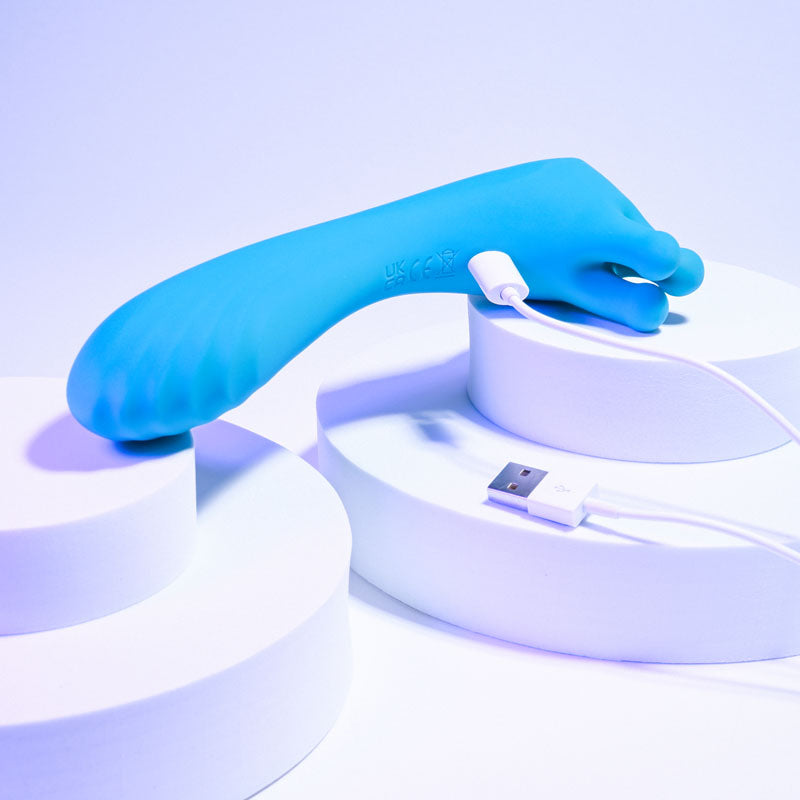 Evolved HEADS OR TAILS - Blue 19.3 cm USB Rechargeable Dual Ended Massager — view 9