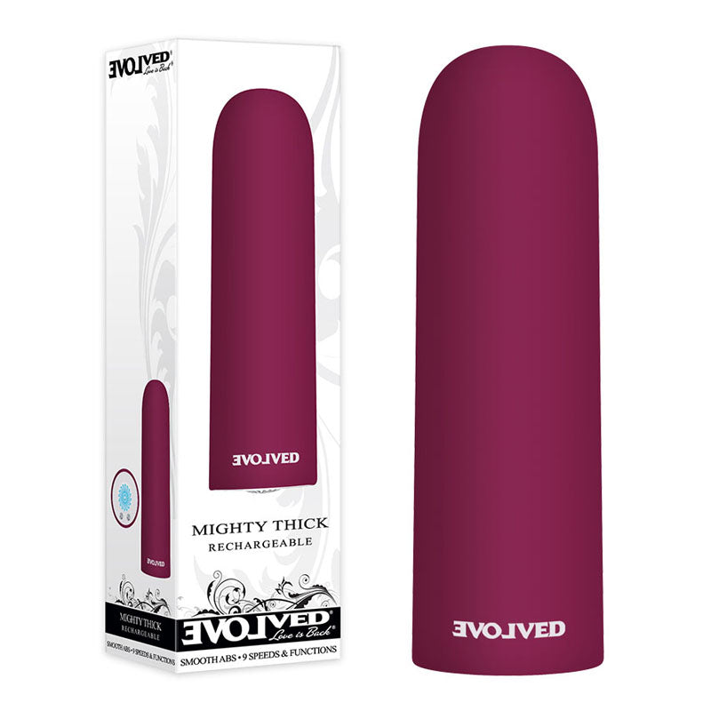 Evolved Mighty Thick - Burgundy Red 9 cm Bullet buy online Australia