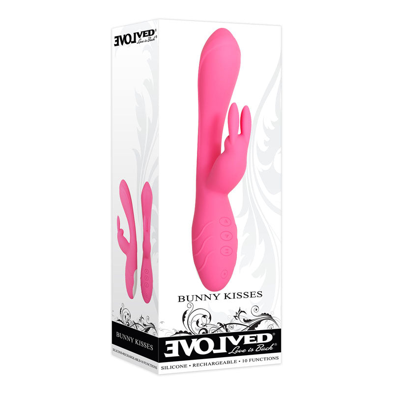Evolved Bunny Kisses - Pink 20 cm Rabbit Vibrator