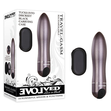 Evolved Travel-Gasm - Gray 9 cm Bullet with Travel Case buy online Australia