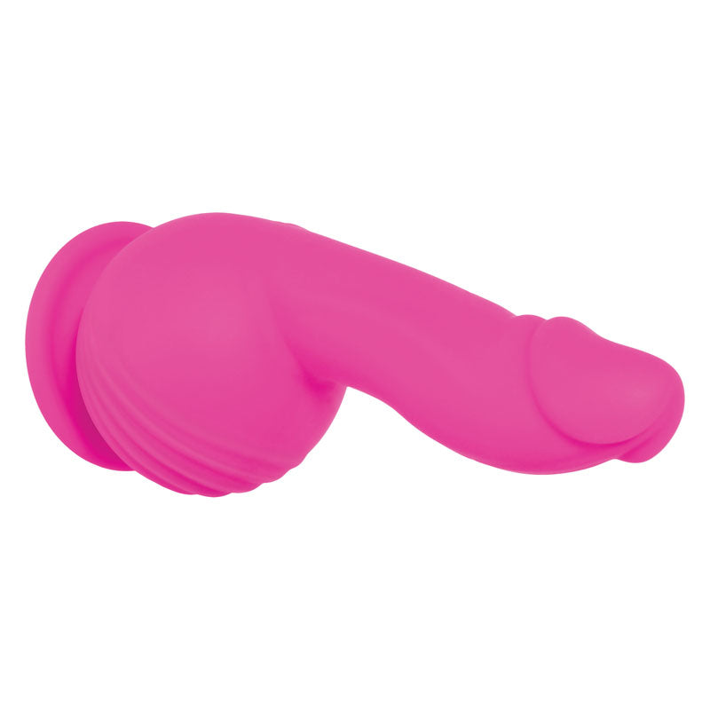 Evolved Ballistic - Pink 19 cm USB Rechargeable Vibrating Dong with Balls Motor & Remote — view 8