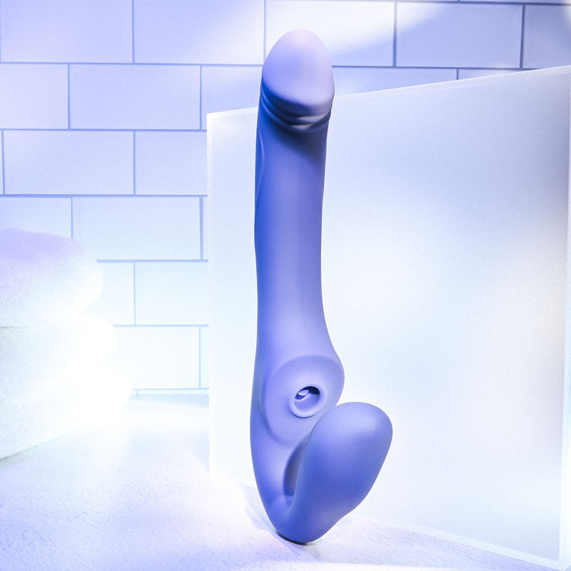Evolved 2 BECOME 1 - Purple 23.5 cm Strapless Strap-On with Remote