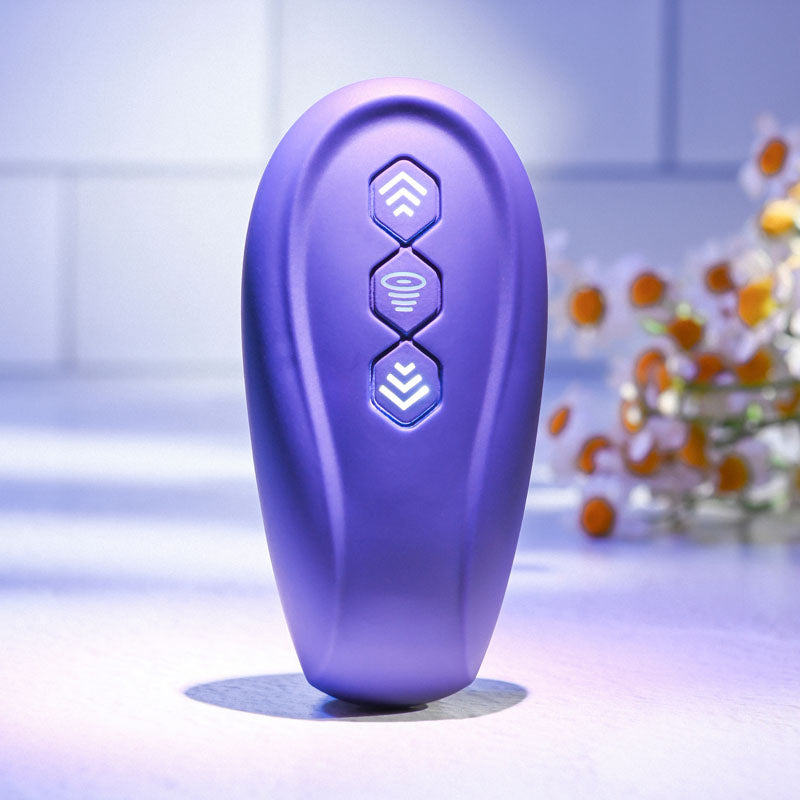 Evolved 2 BECOME 1 - Purple 23.5 cm USB Rechargeable Strapless Strap-On with Remote — view 8