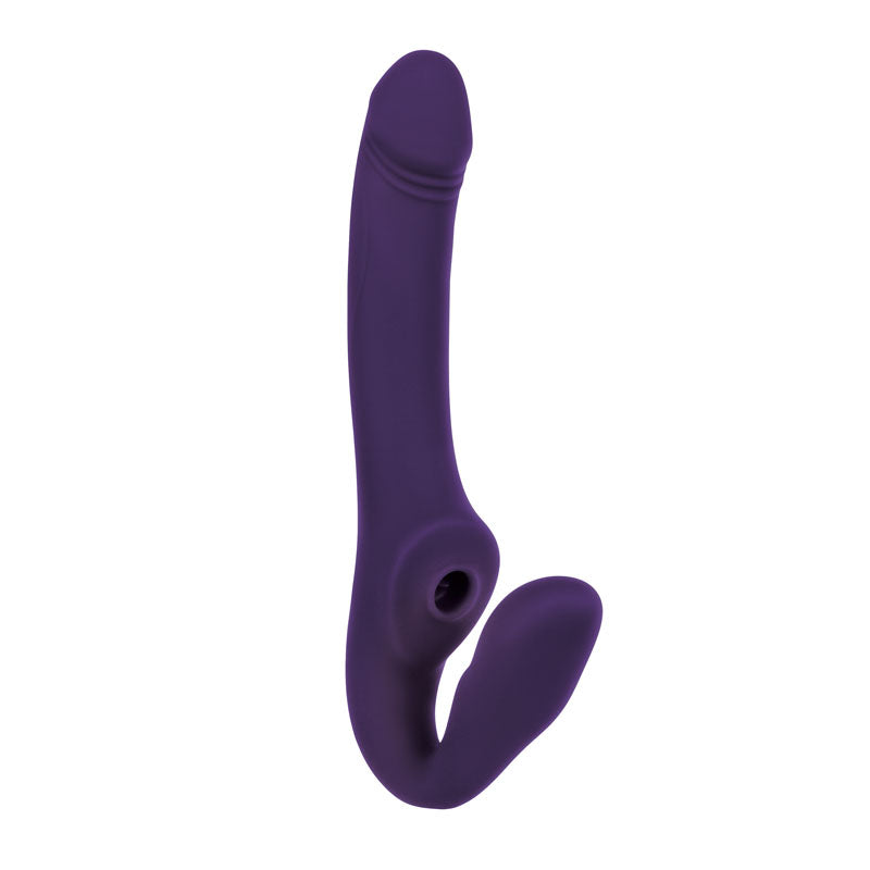 Evolved 2 BECOME 1 - Purple 23.5 cm USB Rechargeable Strapless Strap-On with Remote — view 9