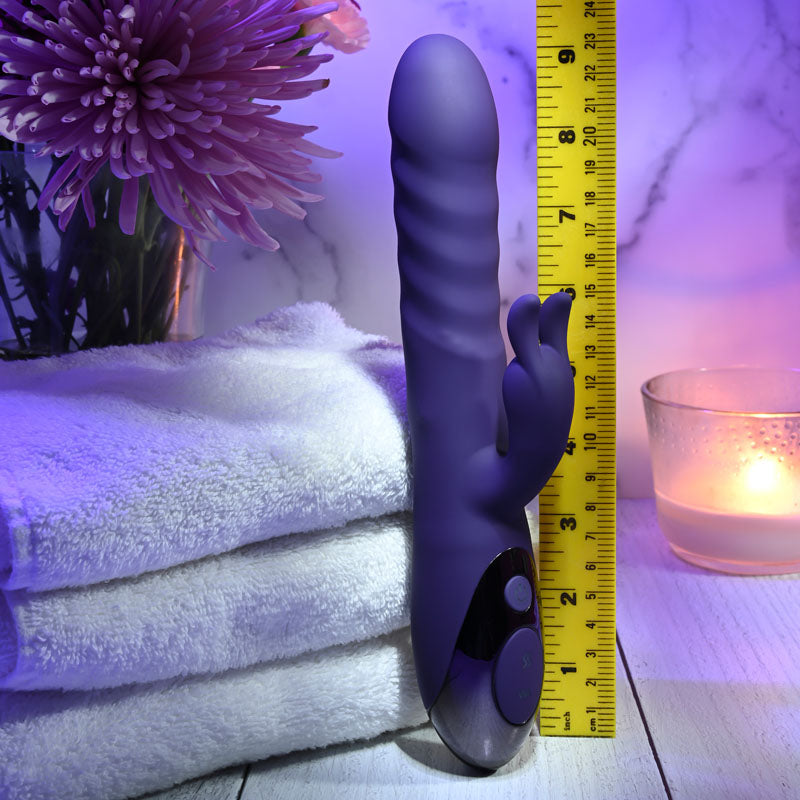 Evolved RASCALLY RABBIT - Purple 22.9 cm USB Rechargeable Rabbit Vibrator — view 6