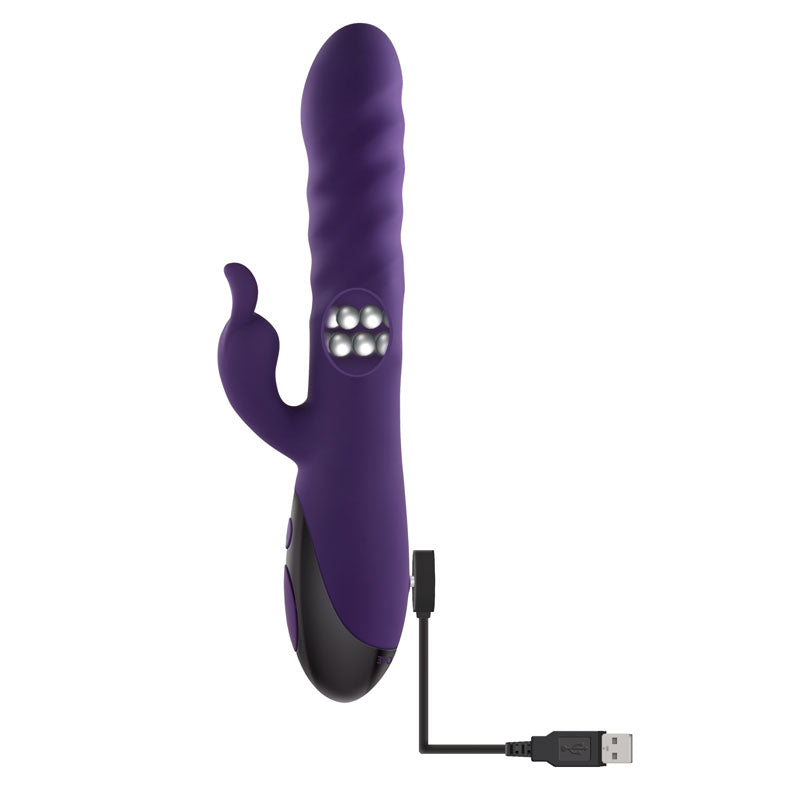 Evolved RASCALLY RABBIT - Purple 22.9 cm USB Rechargeable Rabbit Vibrator — view 9