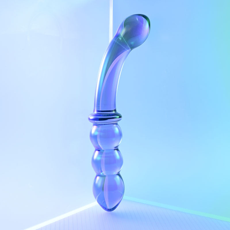 Gender X LUSTROUS GALAXY WAND - Blue/Violet Glass 18.5 cm Double Ended Massager — view 4