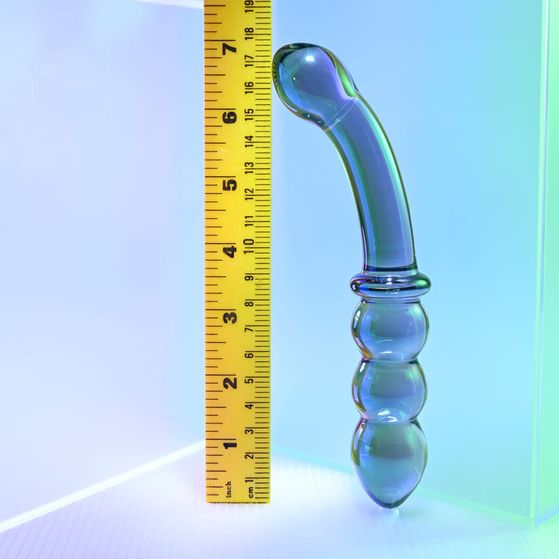 Gender X LUSTROUS GALAXY WAND - Blue/Violet Glass 18.5 cm Double Ended Massager — view 7