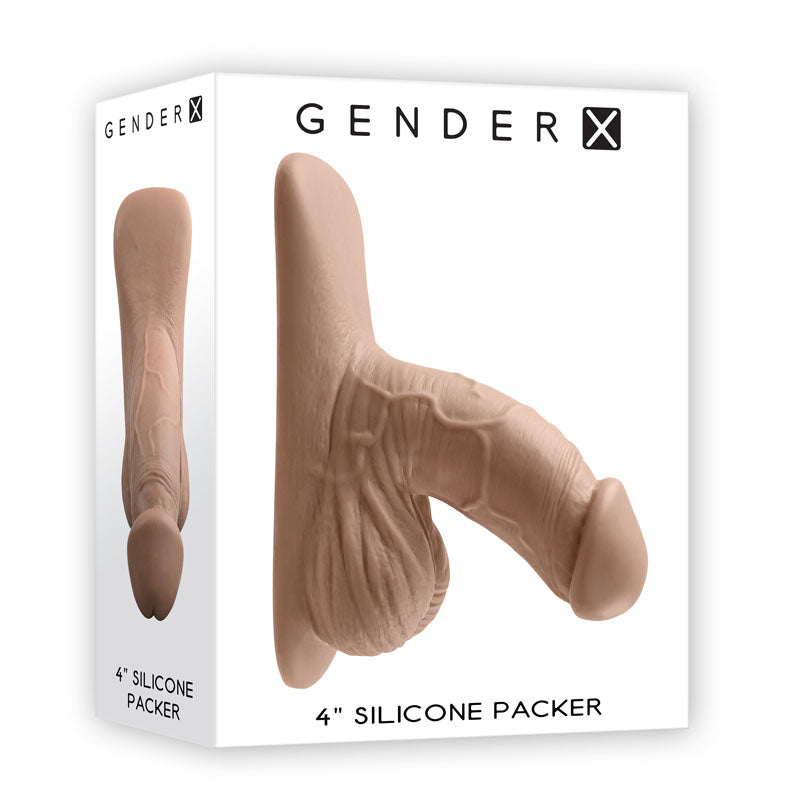 Gender X 4'' SILICONE PACKER MEDIUM - Tan 10 cm Packer buy online Australia