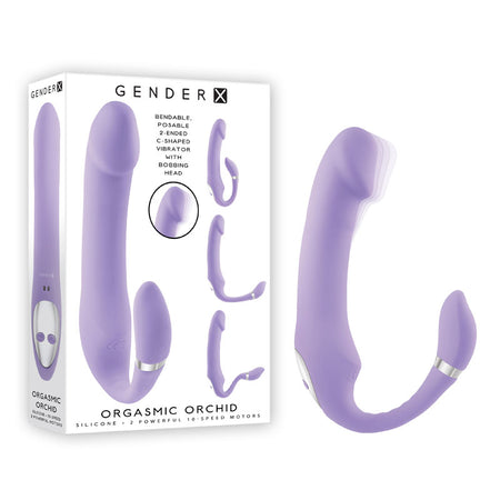 Gender X ORGASMIC ORCHID - Lilac 19 cm Strapless-Strap-On buy online Australia