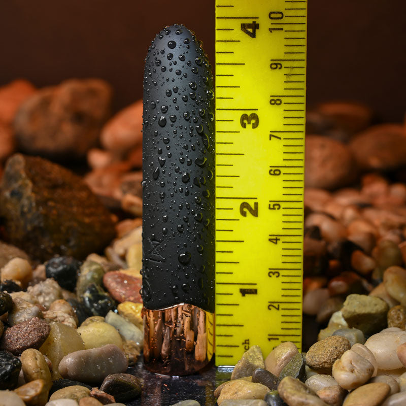 Gender X THE GOLD STANDARD - Black/Rose Gold 10 cm USB Rechargeable Bullet — image 7