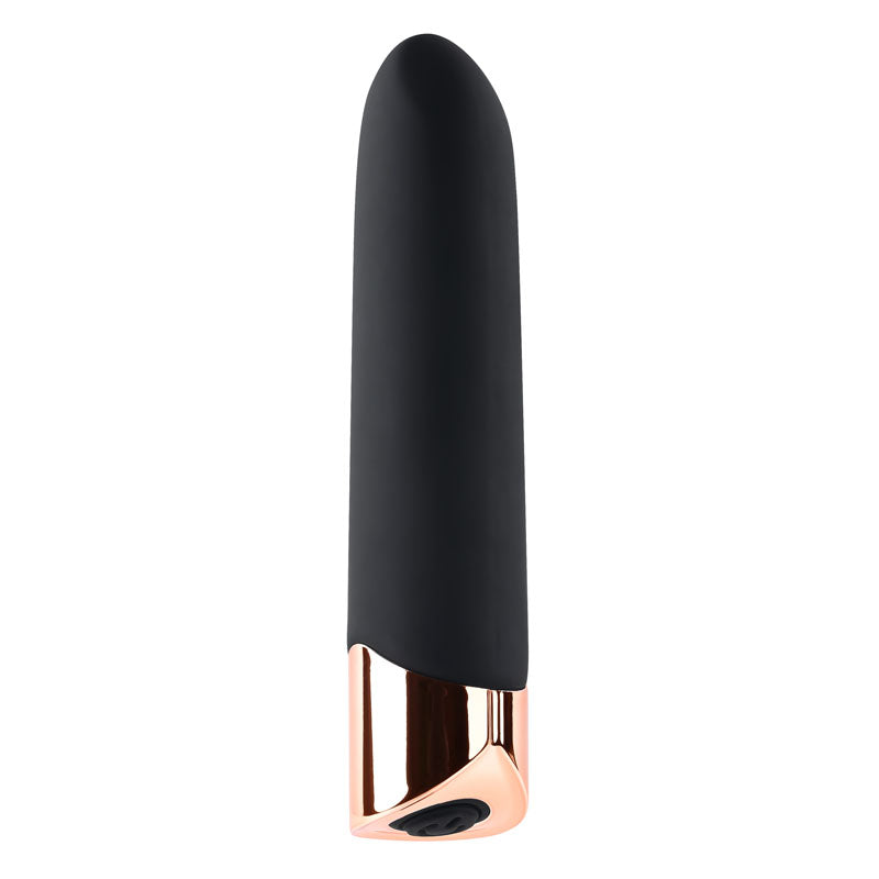 Gender X THE GOLD STANDARD - Black/Rose Gold 10 cm USB Rechargeable Bullet — image 9