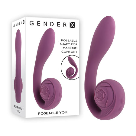 Gender X POSEABLE YOU - Purple Poseable Vibrator buy online Australia