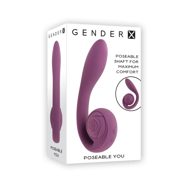 Gender X POSEABLE YOU - Purple USB Rechargeable Poseable Vibrator — view 8
