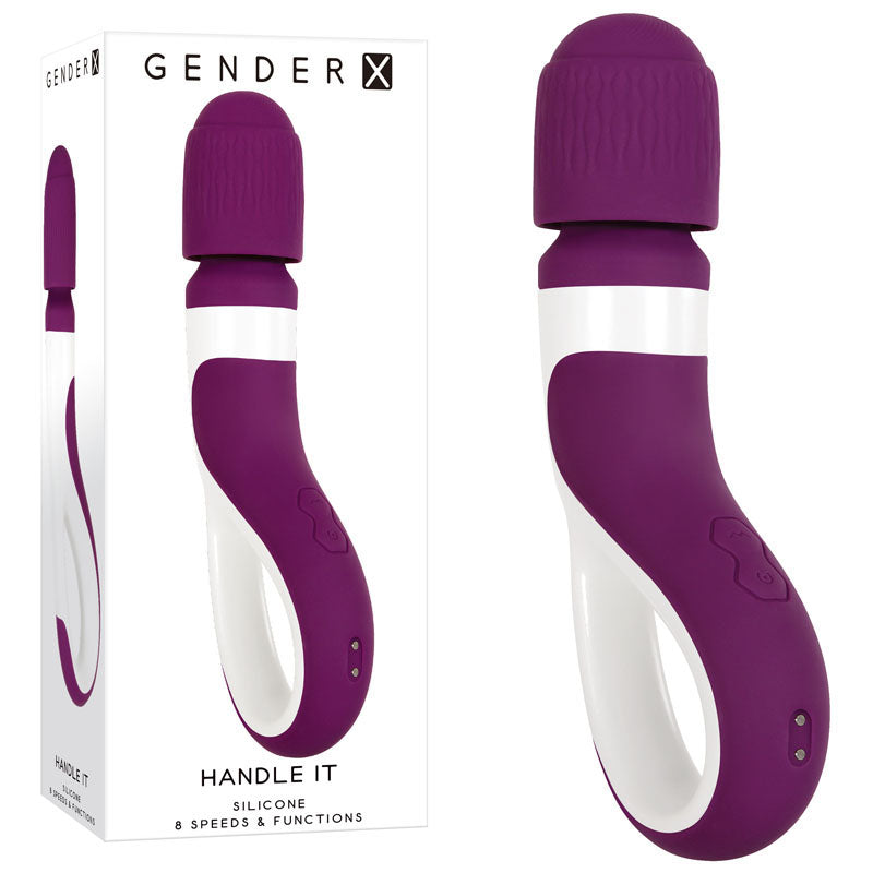 Gender X HANDLE IT - Purple/White Massager Wand buy online Australia