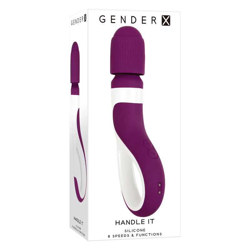 Gender X HANDLE IT - Purple/White USB Rechargeable Massager Wand — view 9
