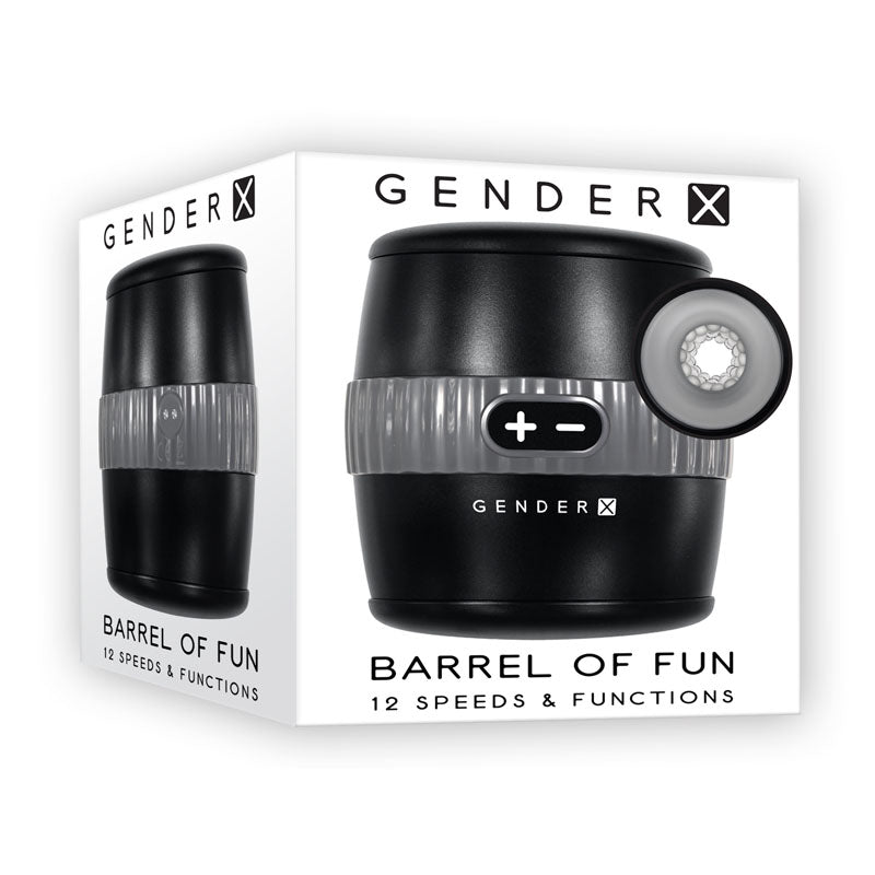 Gender X BARREL OF FUN - Black Stroker buy online Australia