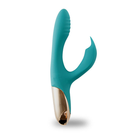 Maia Skyler - Green 21.6 cm USB Rechargeable Bendable Rabbit Vibrator — view 6