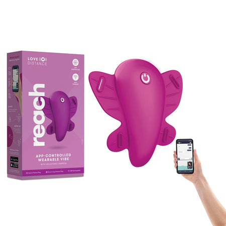 Love Distance REACH - Rose Strap-On Stimulator with App Control buy online Australia