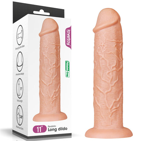 King Size 11'' Realistic Dildo - Flesh 28 cm Dong buy online Australia