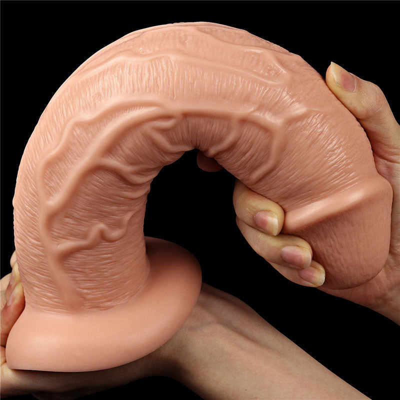 King Size 11'' Realistic Dildo - Flesh 28 cm Dong — view 7