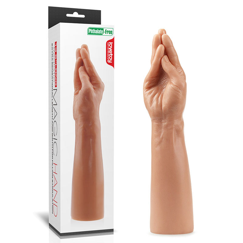 King Sized 13.5'' Realistic Magic Hand - Flesh 36 cm Hand Dildo buy online Australia