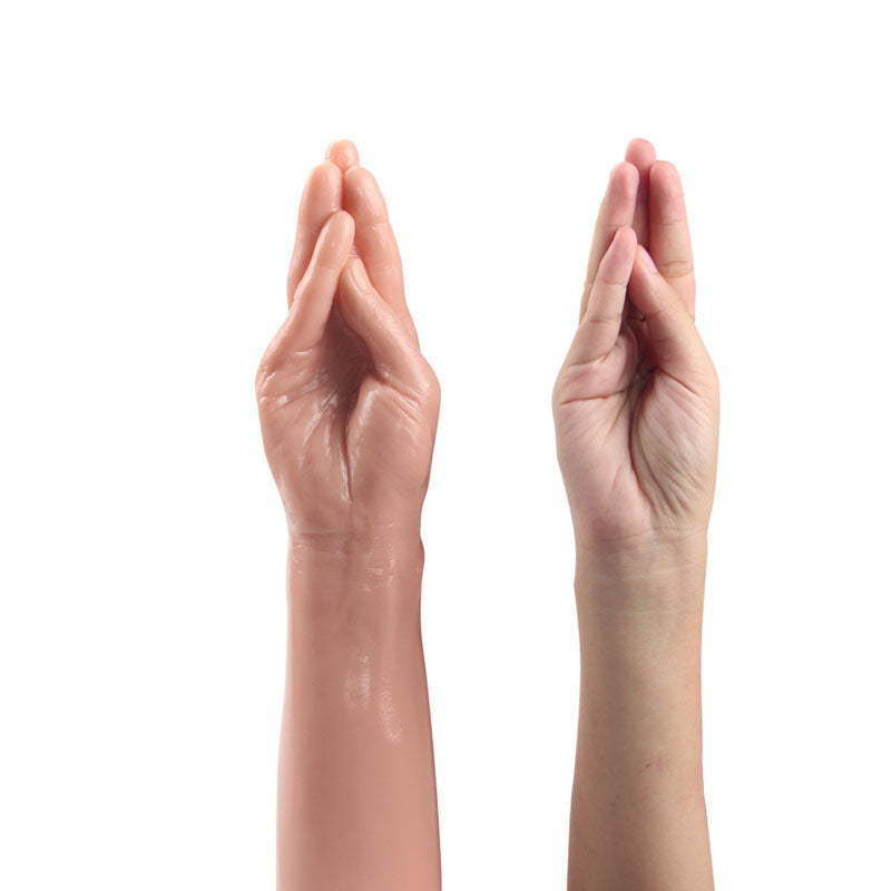 King Sized 13.5'' Realistic Magic Hand - Flesh 36 cm Hand Dildo — view 7